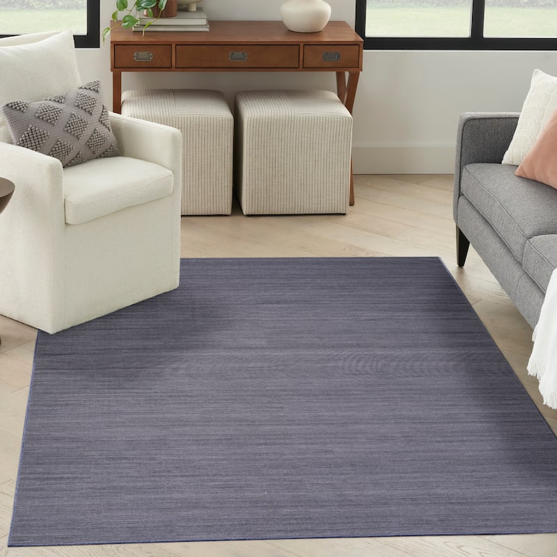 Nourison Washable Essentials Indoor Solid Area Rug