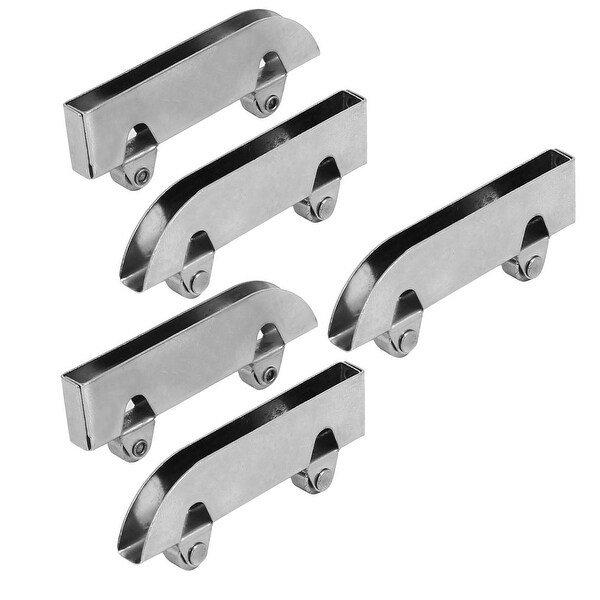 Showcase Cabinet Door Stainless Steel Glass Sliding Roller Wheel Showcase Cabinet Door Stainless Steel Glass Sliding Roller Wheel Pulley 5pcs