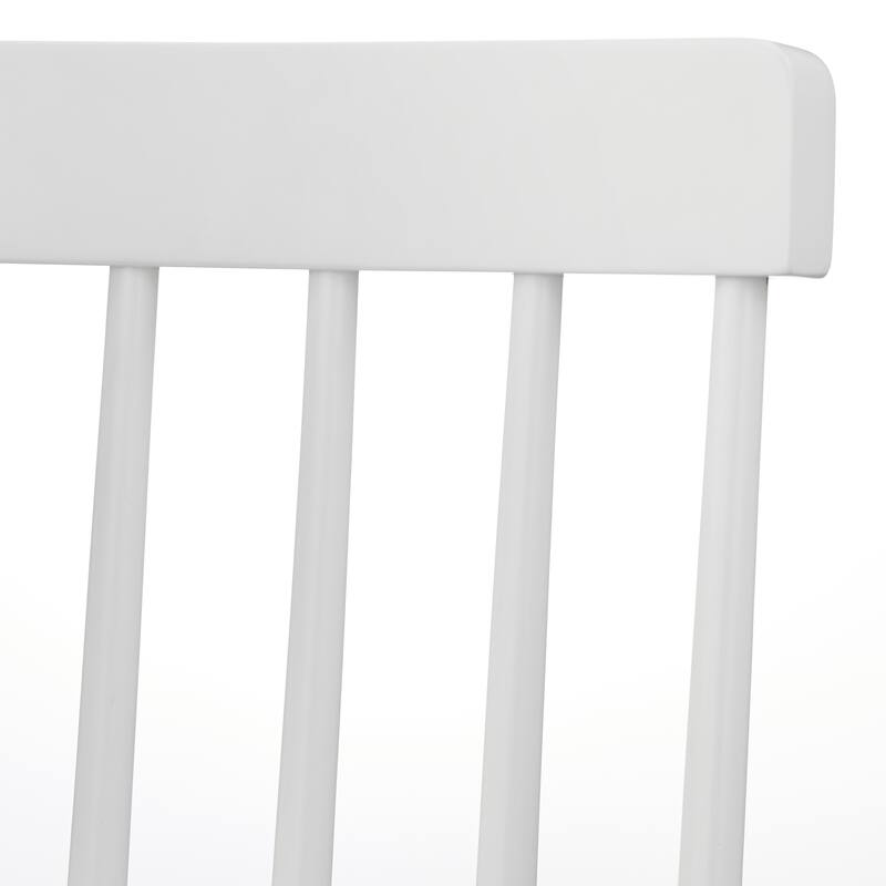 Lifestorey Lowry Solid Wood Spindle Dining Chairs (Set of 4)