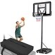 preview thumbnail 1 of 5, Goplus Portable Basketball Hoop Stand Adjustable Height with - See Details Black, Red - See Details