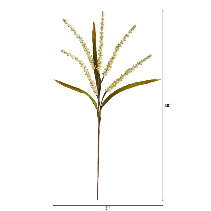 30" Wheat Harvest Artificial Flower (Set of 12)