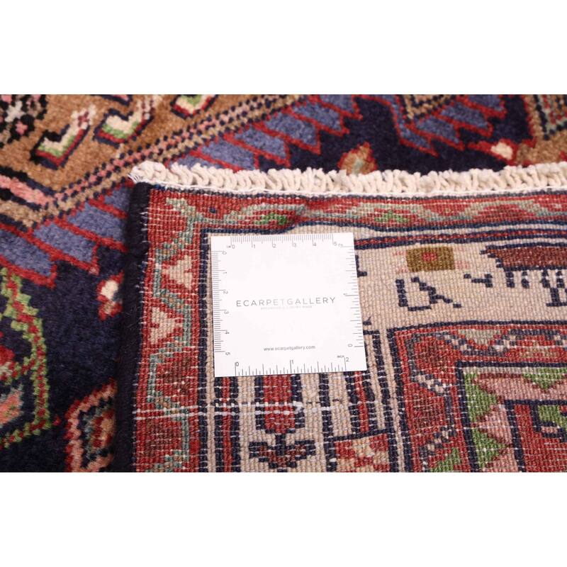 ECARPETGALLERY Hand-knotted Konya Anatolian Dark Navy Wool Rug - 3'7 x 16'5