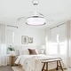 preview thumbnail 44 of 71, Bella Depot 36" Modern Retractable Ceiling Fan with Dimmable Led Light, Remote and APP Control 6-Speed Reversible DC Motor