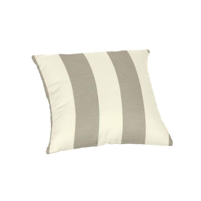 Sunbrella 20 inch Square Stripe Outdoor Throw Pillow