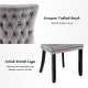 preview thumbnail 31 of 39, KATA Velvet Upholstered Wingback Dining Chairs Set of 2