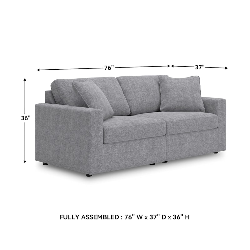 Signature Design by Ashley Modmax 2-Piece Loveseat - 76" W x 37" D x 36" H