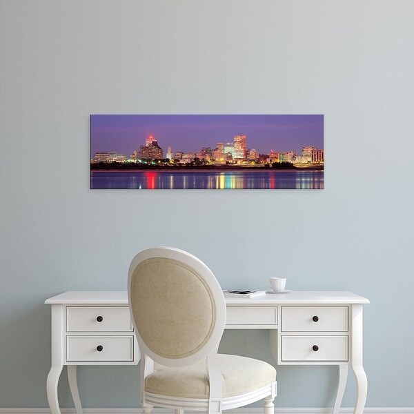 Easy Art Prints Panoramic Images's 'Dusk, Memphis, Tennessee, USA' Premium Canvas Art