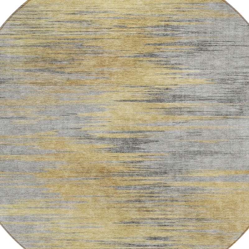 HomeRoots Abstract Transitional Rectangle Outdoor Rug