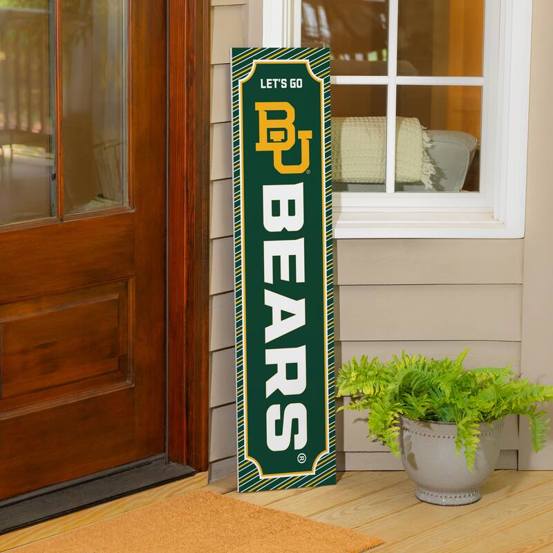 47" Double Sided Seasonal Porch Leaner, Baylor University - 47" x 11.25"