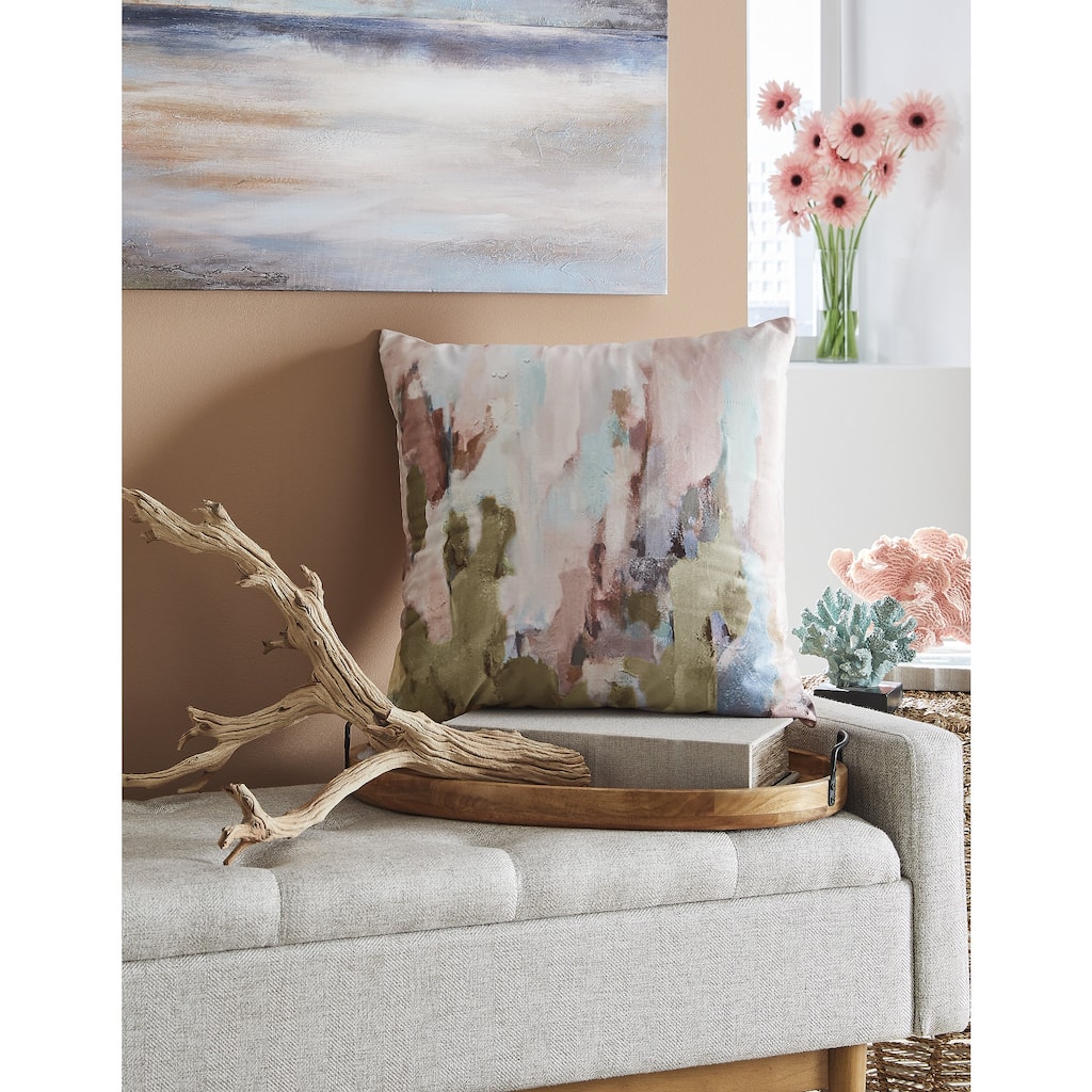 Signature Design by Ashley Lauretwood Pink/Green Pillow (Set of 4)