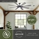 preview thumbnail 3 of 14, Burlington 68 in. Indoor Outdoor Windmill Ceiling Fan with Reversible Blades, LED Light Kit, Remote, 6 Speeds Efficient DC Motor