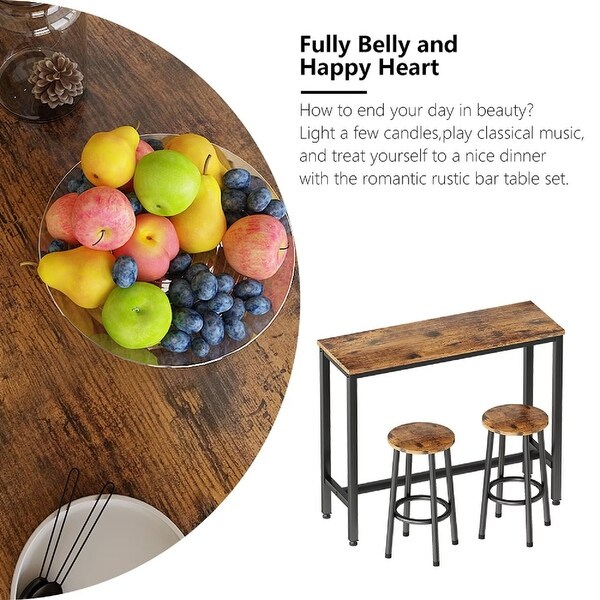 Massey 3 piece pub table set deals