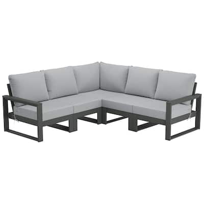 Endless Patio 5-Piece Deep Seating Set with Gray Frame