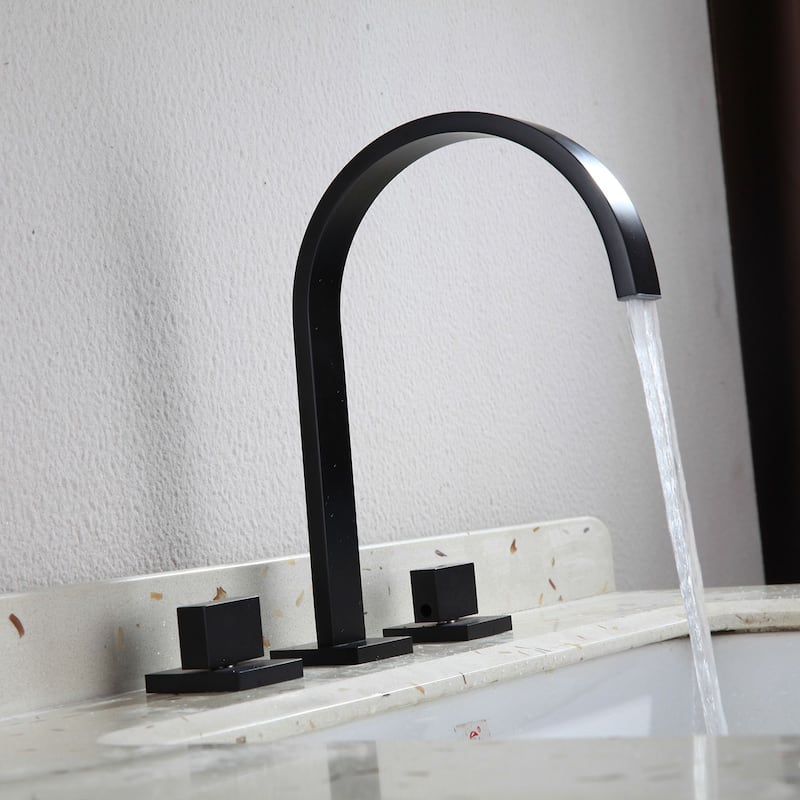 Widespread Bathroom Vessel Faucet with Two Handles