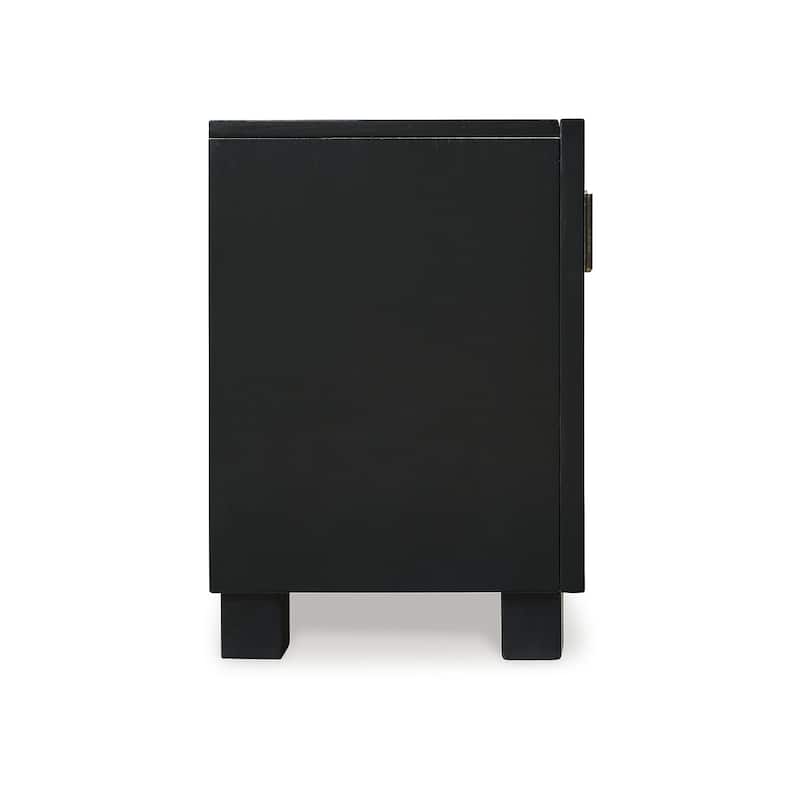 Signature Design by Ashley Winbardi Black 85" TV Stand for TVs up to 97" - 85"W x 17"D x 24.75"H