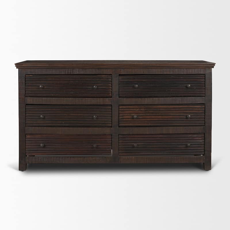 Rhett Reclaimed Wood 6 Drawer Cabinet - 60.0L x 16.0W x 32.0H