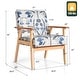 preview thumbnail 10 of 20, Costway Modern Accent Armchair Upholstered Lounge Chair w/Rubber Wood - 25'' x 26.5'' x 32''