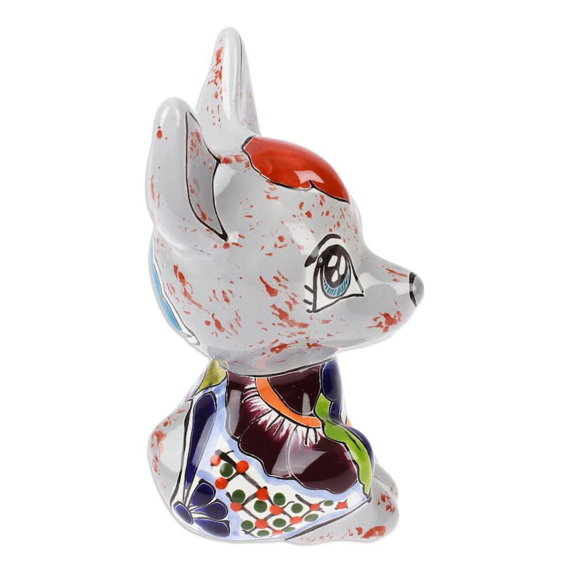 Novica Handmade HaciendaS Xolo Ceramic Sculpture