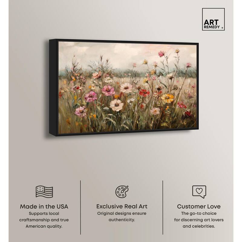 Vintage Blooms I Canvas by Art Remedy