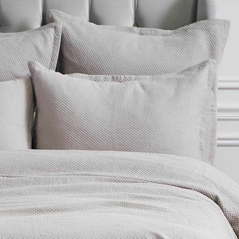 Diamond Pearl Grey Queen Bed Skirt