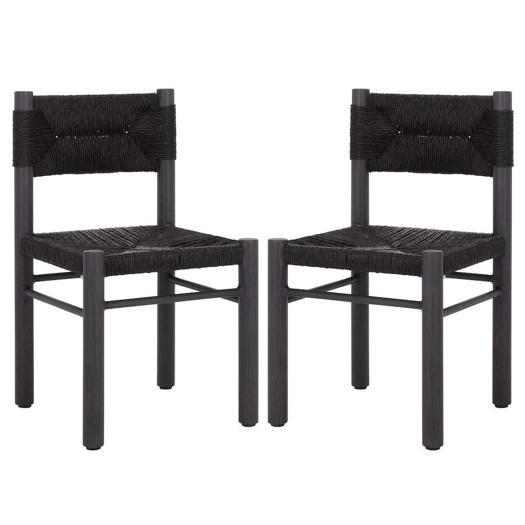 SAFAVIEH Couture Outdoor Patio Furniture Romona Dining Chair, Fully Assembled (Set of 2) - 18"W x 20"D x 32"H