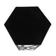 preview thumbnail 7 of 7, Adeco Set of 2 Hexagon Metal Nesting Side End Tables Set