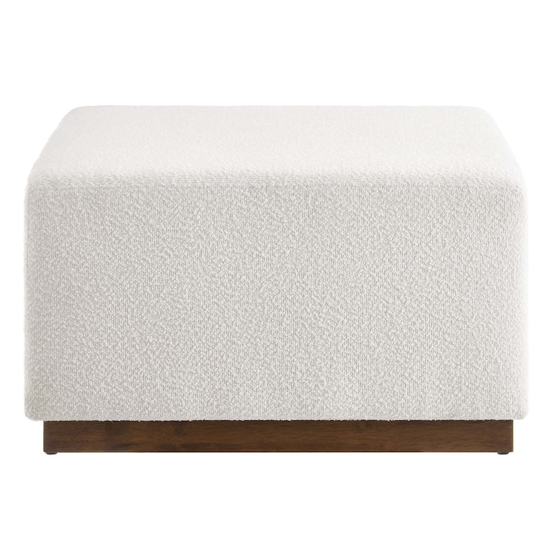 Tilden 17"/28" Square Boucle Upholstered Ottoman