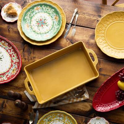 Certified International Provence Medium Rectangular Baker 14" x 8.75", 96 oz.