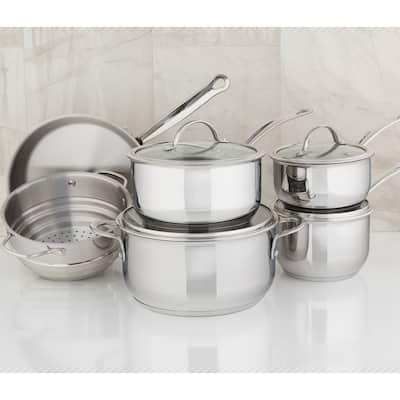 Meyer Nouvelle Stainless Steel 10-Piece Set, Made in Canada