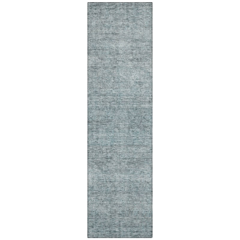 Machine Washable Indoor/ Outdoor Ombre Solid Chantille Rug