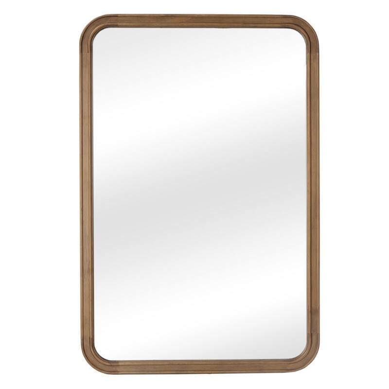 Pine Wooden Framed Standard Farmhouse Style Rectangle Wall Mirror
