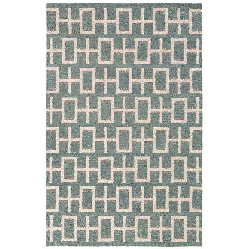 Terra by Obeetee Freya Frida Green Rug - Green/Teal - 7'9" x 9'9"
