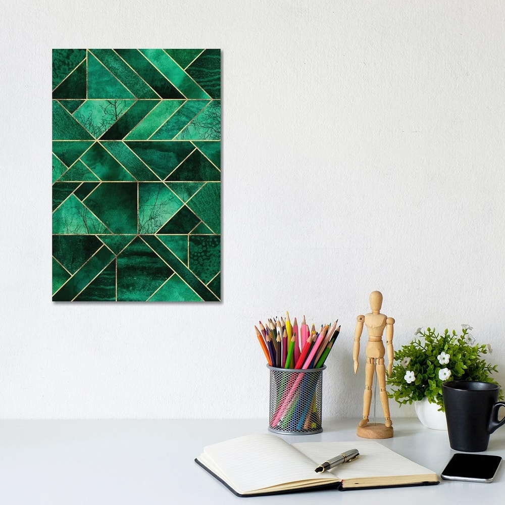 iCanvas "Abstract Nature - Emerald Green" by Elisabeth Fredriksson Canvas Print