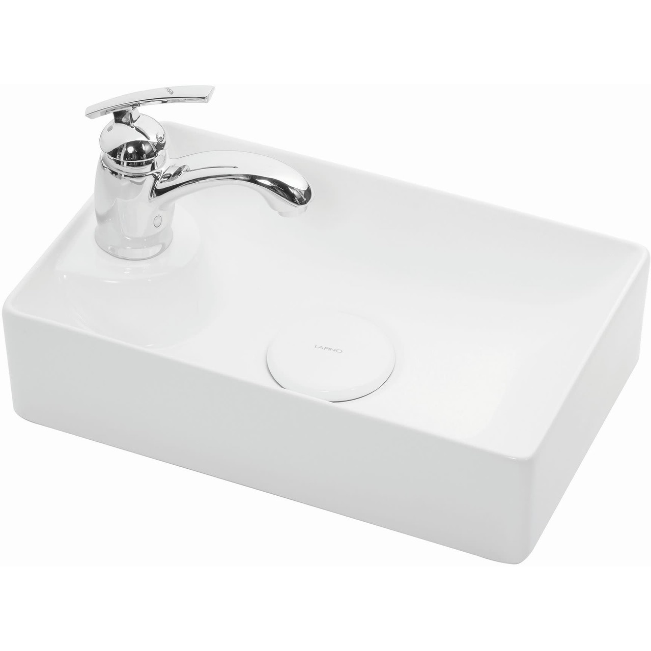 WS Bath Collections Vision 16-1/2" Ceramic Single Hole Vessel Bathroom