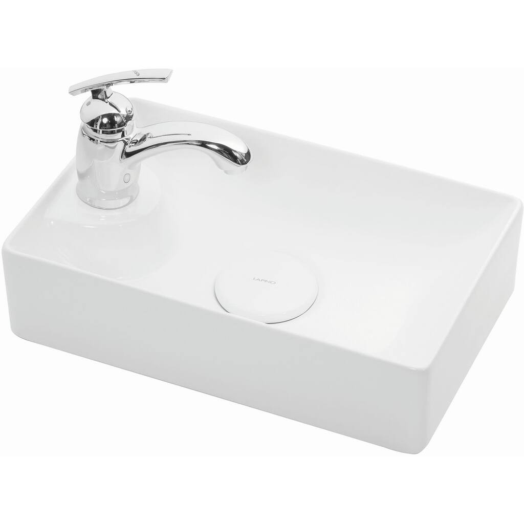 WS Bath Collections Vision 16-1/2" Ceramic Single Hole Vessel Bathroom