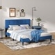 preview thumbnail 4 of 18, Costway Queen Upholstered Platform Bed Mattress Foundation Button