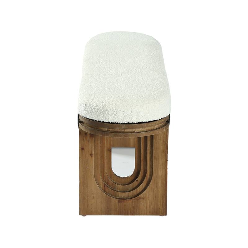 47.24" Bedroom Bench, Upholstered Bench for Bedroom End of Bed