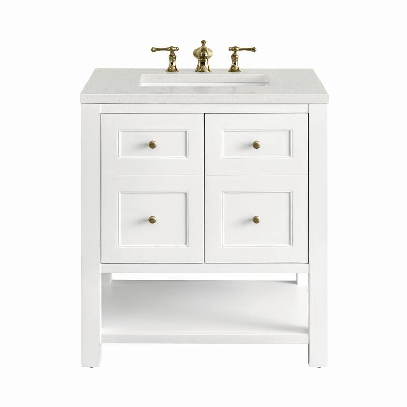 James Martin Vanities 330-V30-3LDL Breckenridge 30" Free Standing - Bright White - Painted