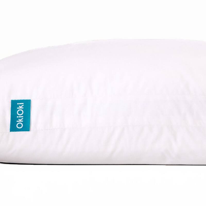 Christopher Knight Home - OkiOki Modern Down-Alternative Bed Pillow with Hypoallergenic Supportive Design - White