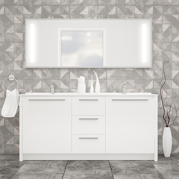 Nona 71" Double Sink Freestanding Bathroom Vanity Set. Opens flyout.