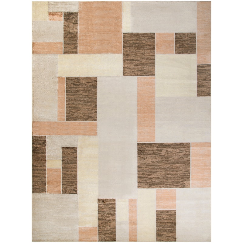 Nourison Astra Machine Washable Paneled Area Rug - 9' x 12' - Beige/Multicolor