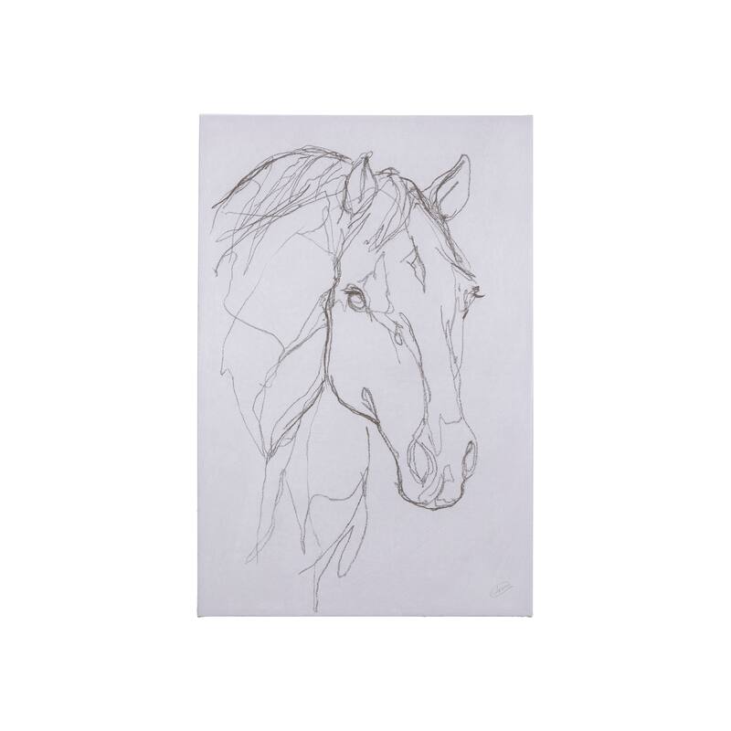 Thoroughbred III (28 x 42 ) Canvas Art Print - Small