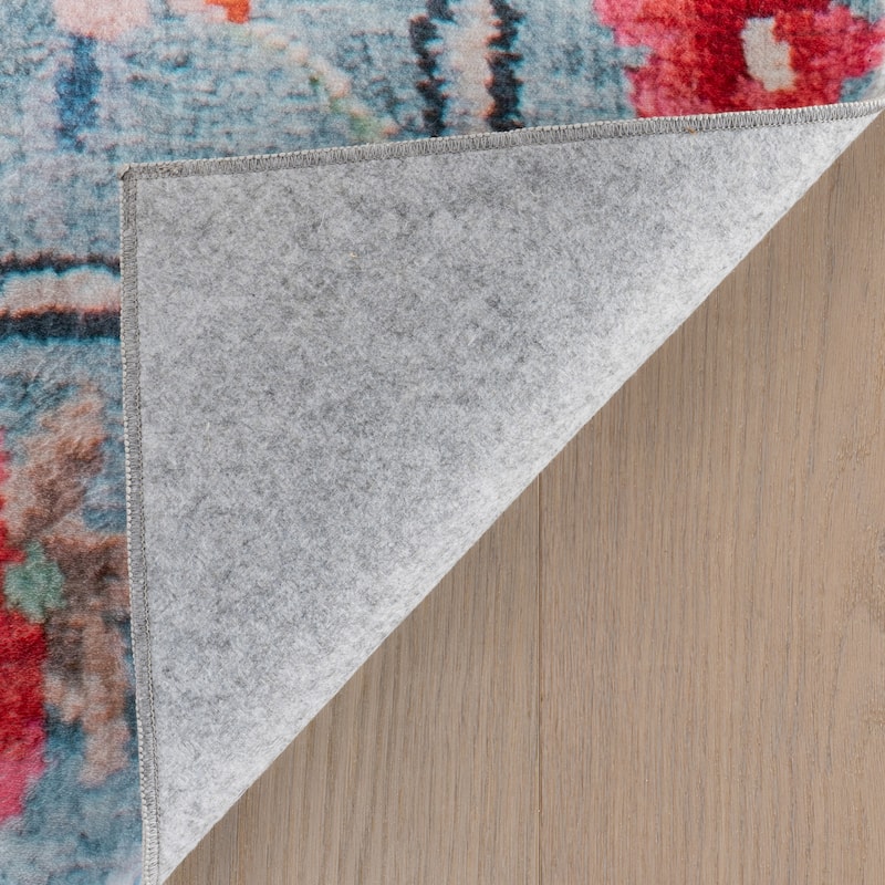 Nuloom Liorena Traditional Floral Washable Rug