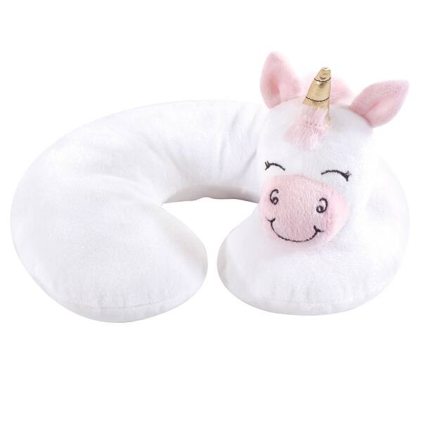 slide 1 of 1, Hudson Baby Infant and Toddler Girl Neck Pillow, Pink Unicorn, One Size - Pink Unicorn Pink Unicorn