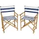 Option blue & white stripes