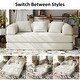 preview thumbnail 34 of 47, Convertible Sleeper Sofa Bed with Pillows, 4-in-1 Corduroy Folding Mattress Couch