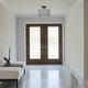 preview thumbnail 19 of 26, Tifany Modern Gold 3-Light Drum Glass Chandelier Semi-Flush Mount Ceiling Light