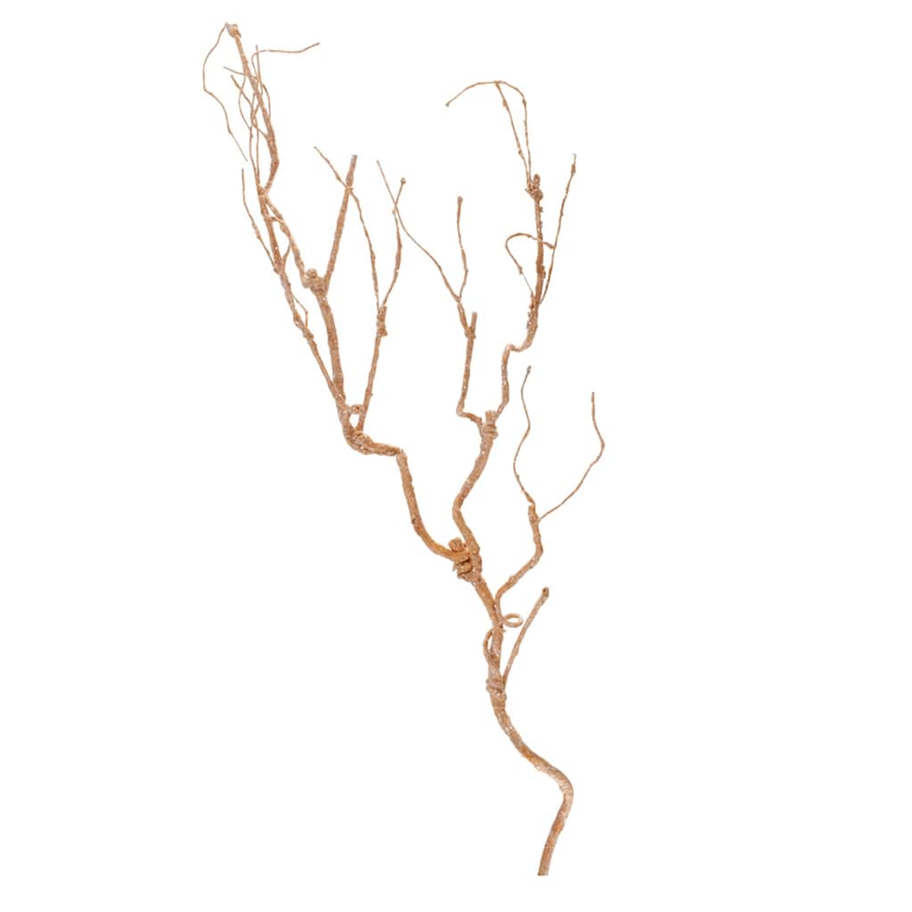 Glittered Bronze Twig Branch (Set of 6)