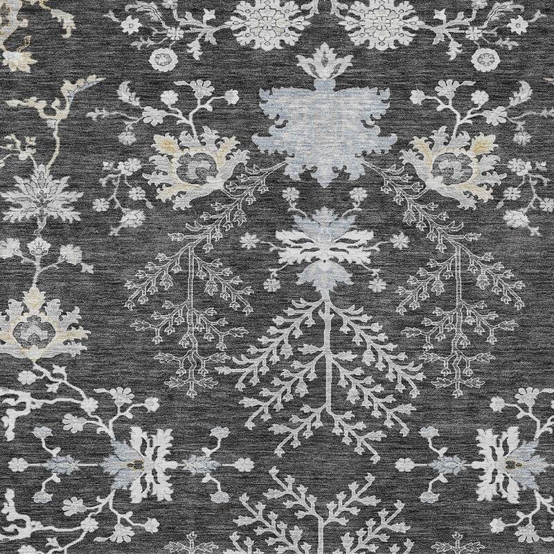 HomeRoots Floral Transitional Rectangle Outdoor Rug
