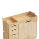 preview thumbnail 14 of 16, 47.2" Solid Wood Baby Changing Table Dresser, New Zealand Pine Nursery Storage Cabinet with 4 Drawers
